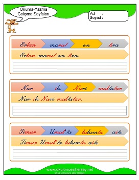 u sesi Grubu Çalışma Sayfaları